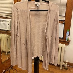 Loft tan cardigan